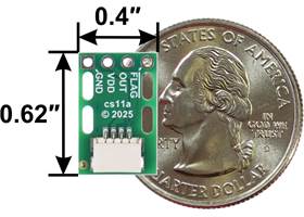 CT220 Contactless Current Sensor Carrier, bottom view with dimensions.