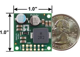Step-Down Voltage Regulator D42V55Fx, bottom view with dimensions.