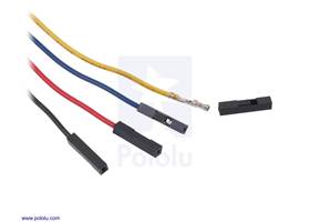 Crimped ends of the JST PH-Style Cable with 1&#215;1-pin crimp connector housings added.