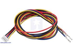 JST PH-Style Cable with Female Pins for 0.1&quot; Housings, 4-Pin, 75cm.