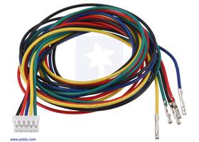 JST PH-Style Cable with Female Pins for 0.1&quot; Housings, 5-Pin, 75cm.