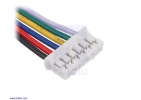 6-pin female JST PH-style connector.