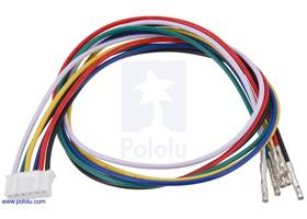 JST PH-Style Cable with Female Pins for 0.1&quot; Housings, 6-Pin, 30cm.