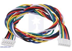 JST PH-Style Cable, 6-Pin, Female-Female, 40cm.