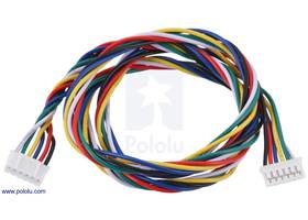 JST PH-Style Cable, 6-Pin, Female-Female, 63cm.