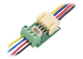 Breakout boards for JST PH-style connectors are compatible with Pololu&#8217;s 0.1″ terminal blocks.