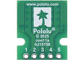 Breakout for JST PH-Style Connector, 5-Pin, bottom view.