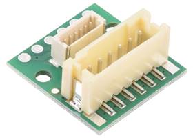 Breakout for JST PH-Style Connector, 6-Pin Male Top-Entry, with SH.