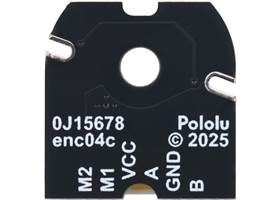 Magnetic Encoder with Top-Entry Connector for 20D mm Metal Gearmotors, motor-side view of PCB.