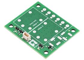 Pololu Basic 2-Channel SPDT Relay Carrier for &#8220;Sugar Cube&#8221; Relays with JST SH-Style Top-Entry Connector.
