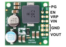 Pinout of the Step-Down Voltage Regulator D42V55Fx.