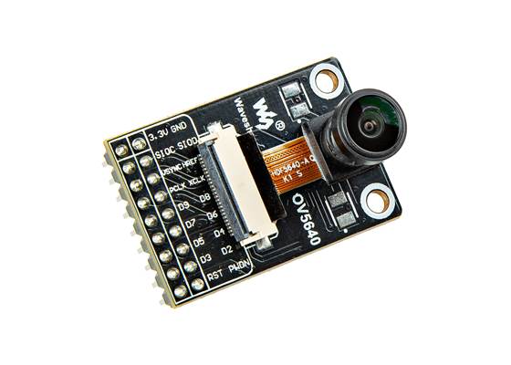 OV5640 Camera Board - 5 Megapixel (2592x1944), Fisheye Lens