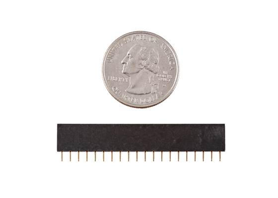 Straight Header - Female (PTH, 0.1in., 20-Pin) (2)