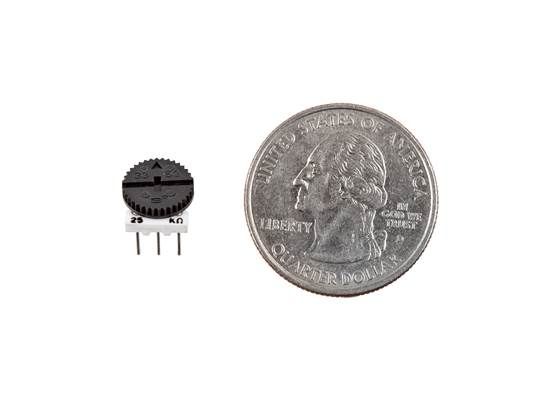 Potentiometer - Thumbwheel Type, 25kΩ (4)