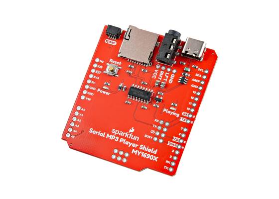 SparkFun Serial MP3 Player Shield - MY1690X-16S