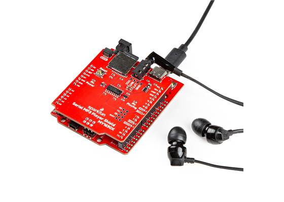 SparkFun Serial MP3 Player Shield - MY1690X-16S (4)