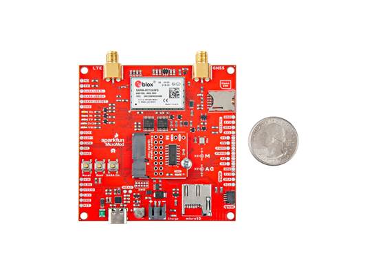 SparkFun MicroMod Asset Tracker Carrier Board (SARA-R510AWS) (4)