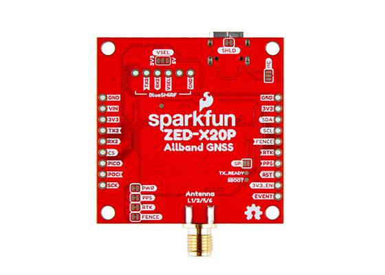 SparkFun Allband GNSS RTK Breakout - ZED-X20P (Qwiic) (2)