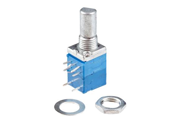 Dual-Ganged Potentiometer with Rotary Switch