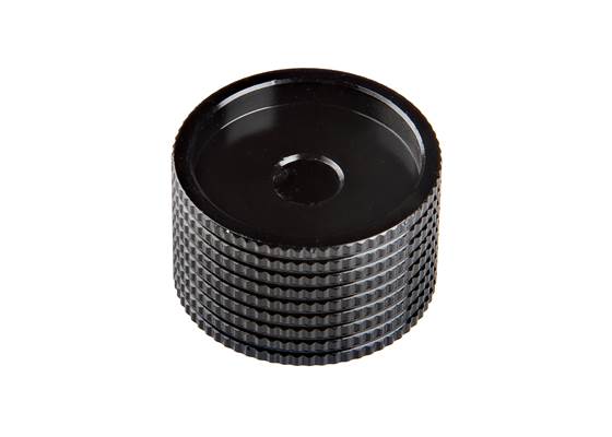 Aluminum Potentiometer Knob – Black 25mm (3)