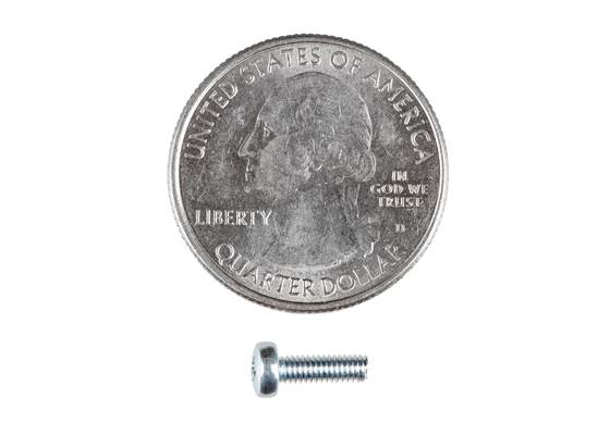 Phillips Machine Screw - M2.5 - 0.45x8mm (2)