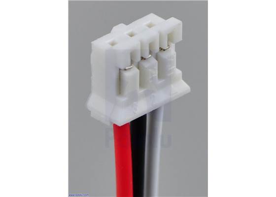 3-Pin Female JST PH-Style Cable for Sharp Distance Sensors (30cm). (1)