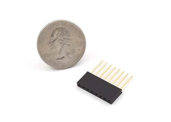 Stackable Header - Female (PTH, 0.1in., 8-Pin)