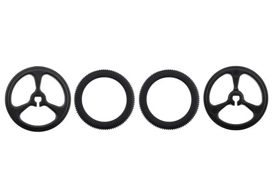 Parts included with Pololu Wheel 32&#215;7mm Pair &#8211; Black.