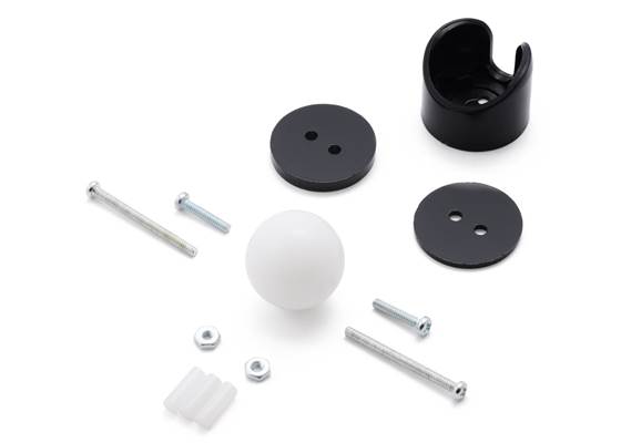 Pololu ball caster with 3/4&quot; plastic ball with included hardware.
