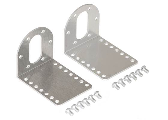 Pololu 37D mm metal gearmotor bracket pair.