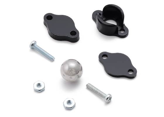 Pololu ball caster with 3/8&quot; metal ball with included hardware.