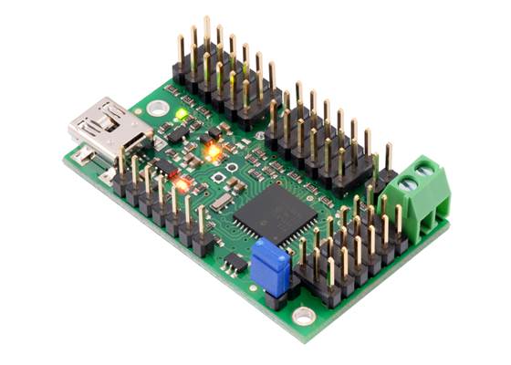 Mini Maestro 18-channel USB servo controller (assembled version).