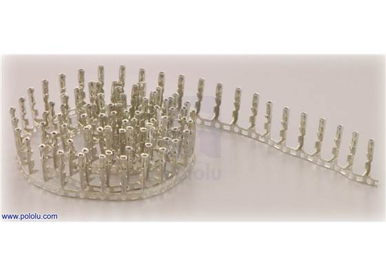 Female crimp pins  for 0.1&quot; housings 100-pack.