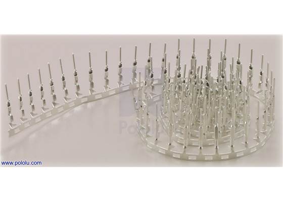 Male crimp pins  for 0.1&quot; housings 100-pack.