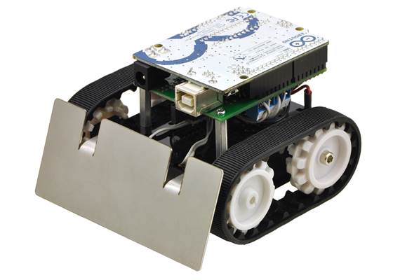 Example project using the Pololu Zumo chassis with an Arduino.