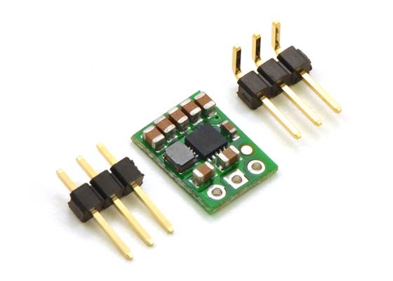 Pololu step-up/step-down voltage regulator S7V7F5 with included hardware.