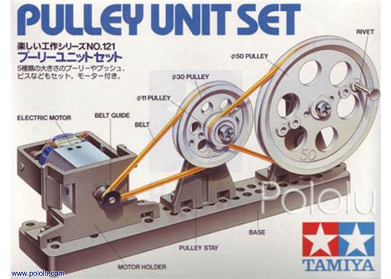 Box front for Tamiya 70121 Pulley Unit Set.