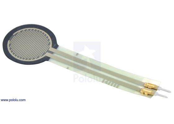Force-sensing resistor (FSR): 0.6″ circle.