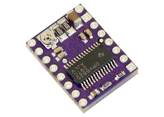 DRV8825 stepper motor driver carrier.