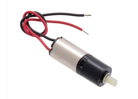 26:1 sub-micro plastic planetary gearmotor.