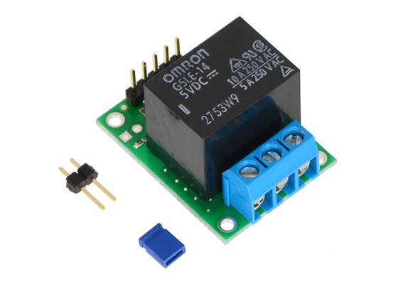Pololu RC Switch with Relay (Assembled) with included hardware.