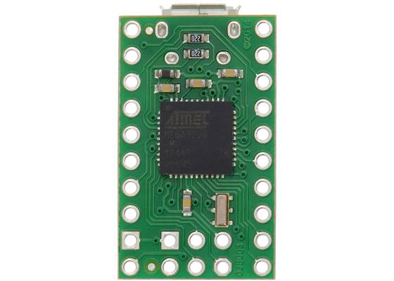 A-Star 32U4 Micro, bottom view.