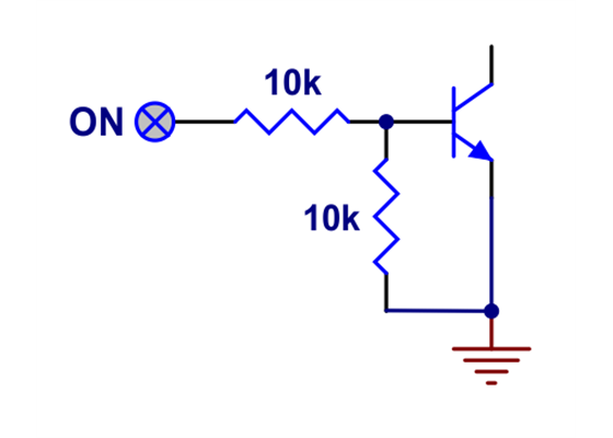 ON input structure of Pushbutton Power Switch with Reverse Voltage Protection.