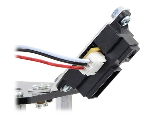 Example of the Bracket for Sharp GP2Y0A02, GP2Y0A21, and GP2Y0A41 Distance Sensor &#8211; Perpendicular bent to a different angle.