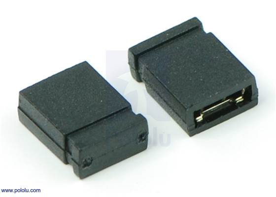 0.100&quot; (2.54 mm) Shorting Block: Black, Top Closed