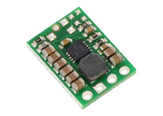 Pololu 3.3&nbsp;V or 5&nbsp;V step-up/step-down voltage regulator S7V8F3 or S7V8F5.