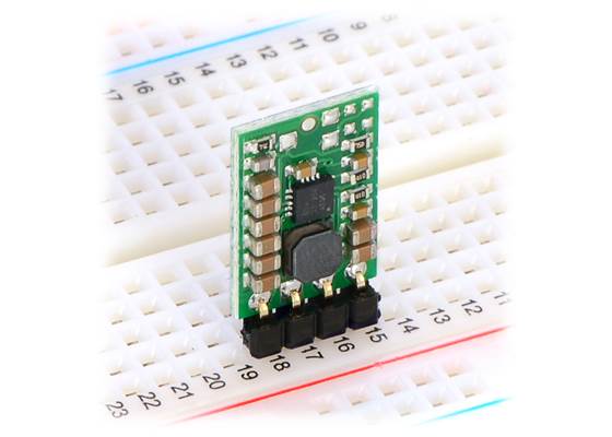 Pololu step-up/step-down voltage regulator S7V8F3 or S7V8F5 in a breadboard. (1)