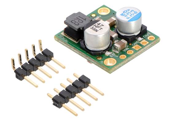 Pololu 5A Step-Down Voltage Regulator D24V50F5 with included hardware.