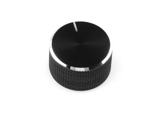 Black Metal Knob - 14x24mm