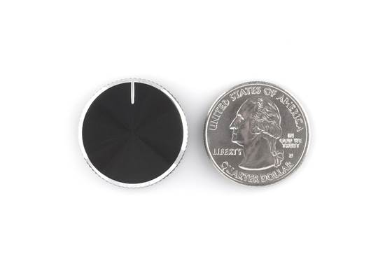Black Metal Knob - 14x24mm (3)